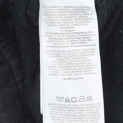 Nike Men’s Black Joggers S Regular Fit Fleece Sports Trousers