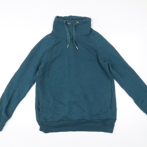 Editor's Cut Women's Blue Cotton Pullover Sweatshirt UK 12