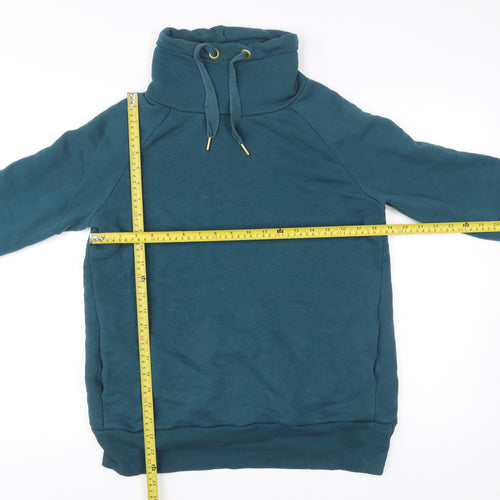 Editor's Cut Women's Blue Cotton Pullover Sweatshirt UK 12
