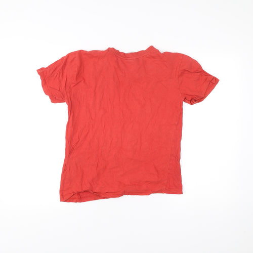 Liverpool FC Boys Red T-Shirt 12-13 Years V-Neck Short Sleeve Cotton