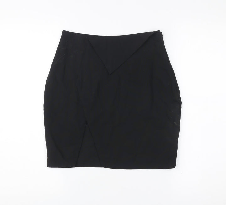 Misspap Women’s Black Size 8 Pencil Skirt High Waist Lined