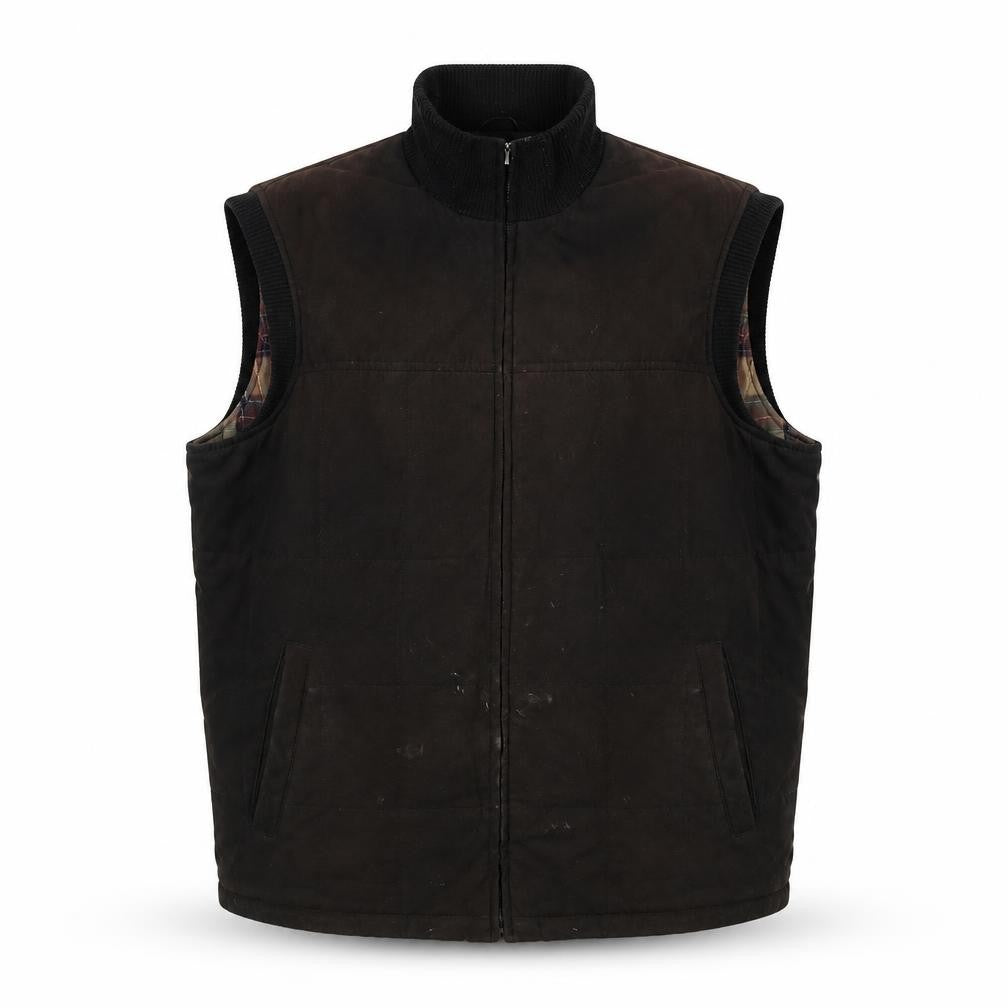 Bosideng Mens Brown Cotton Waistcoat Bodywarmer Jacket L