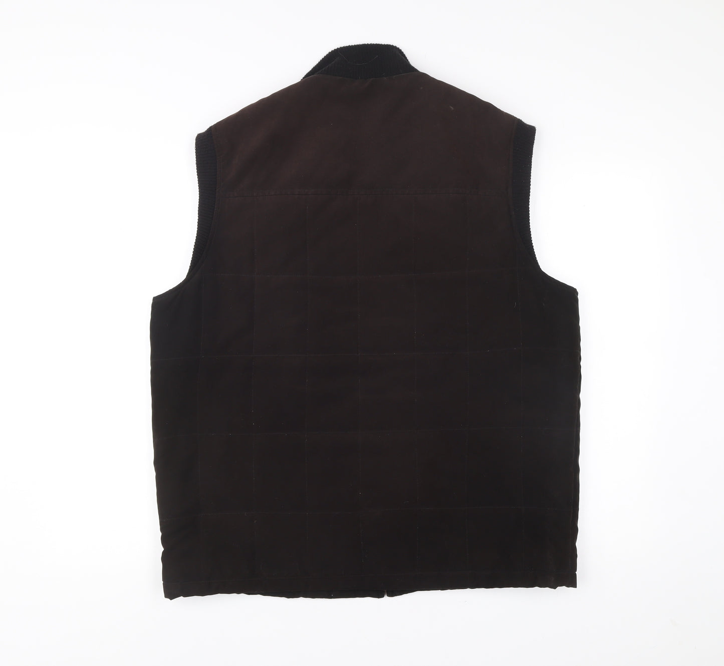 Bosideng Mens Brown Cotton Waistcoat Bodywarmer Jacket L