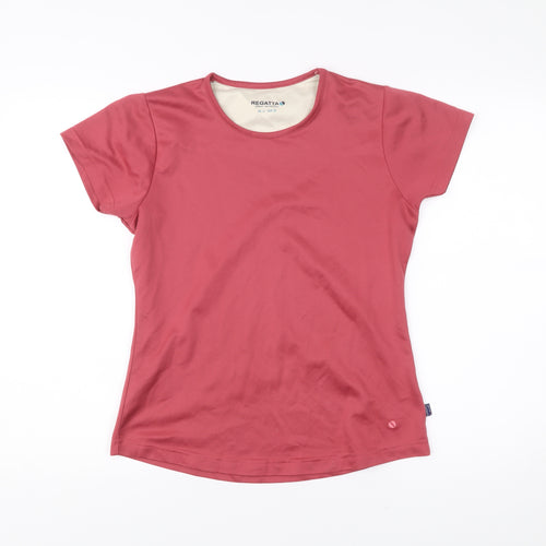 Regatta Womens Red Short Sleeve Crew Neck Polyester T-Shirt UK12