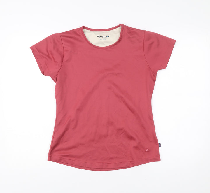 Regatta Womens Red Short Sleeve Crew Neck Polyester T-Shirt UK12