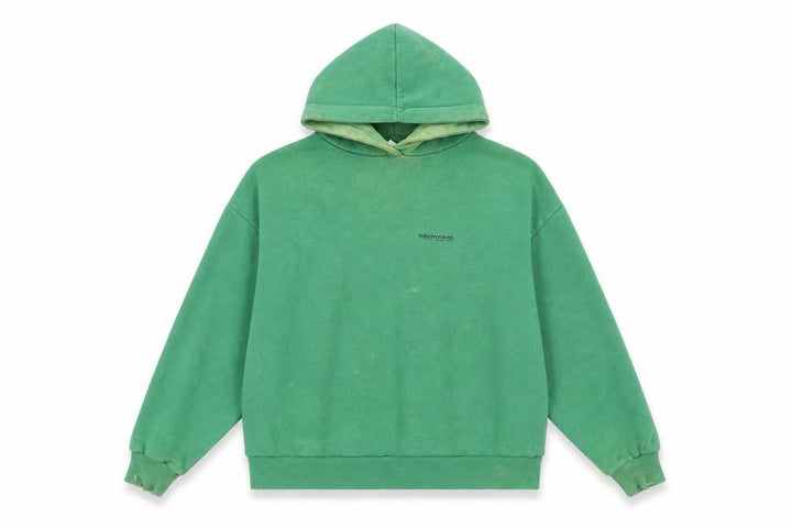Pull&Bear Womens Green XS Pullover Hoodie Cotton Blend Casual