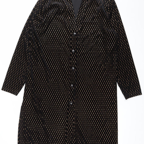 Stephen Y Womens Black Velvet Blazer Jacket Size S Classic Vintage