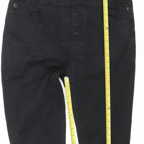 ASOS Womens Black Dungaree Jumpsuit Size 10 Adjustable Straps