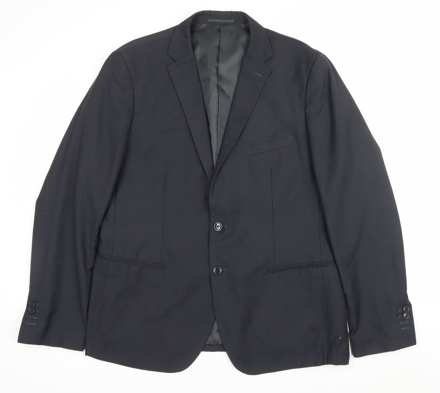 Doppelganger Roma Men’s Black Blazer Jacket 46 Chest 2 Button Formal