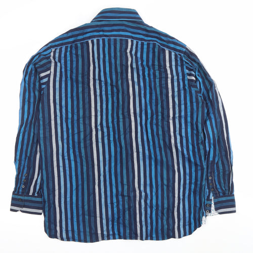 Marks & Spencer Men’s Blue Striped XL 44/46 Dress Shirt