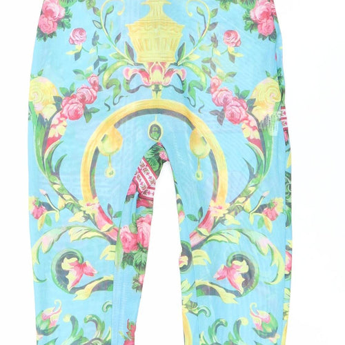 Fashion Nova Women’s XS Multicoloured Floral Mesh Catsuit Jumpsuit