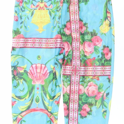 Fashion Nova Women’s XS Multicoloured Floral Mesh Catsuit Jumpsuit