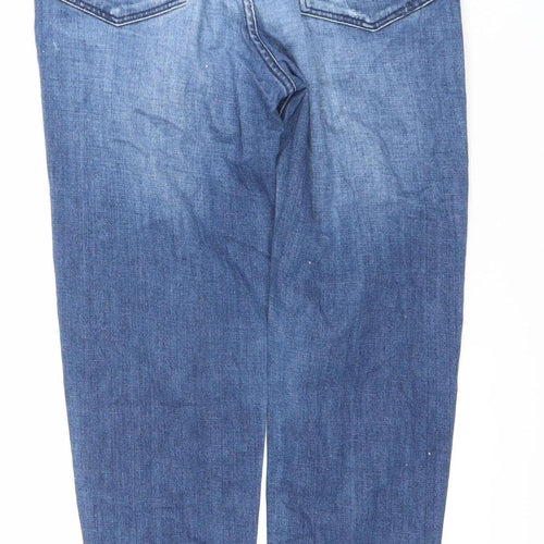 Staff Jeans & Co Womens Blue Skinny Slim Fit Distressed Jeans Size 24