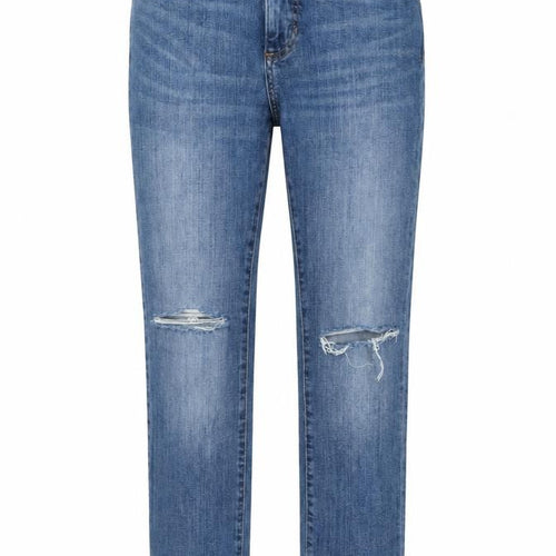 Banana Republic Womens Blue Straight Leg Jeans Size 29 Distressed