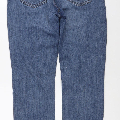Banana Republic Womens Blue Straight Leg Jeans Size 29 Distressed