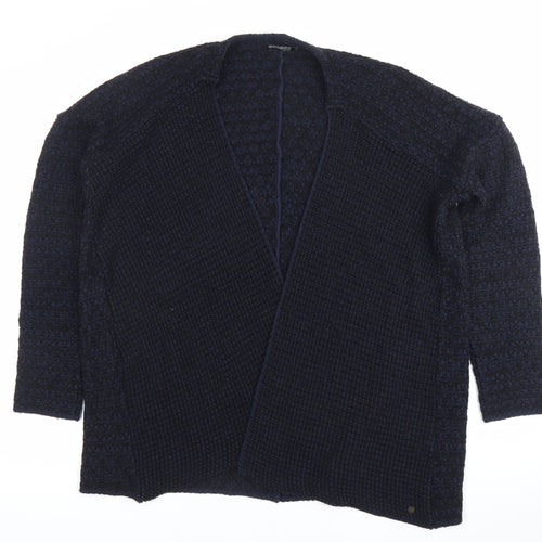 Bonobo Jeans Womens Black M Cardigan Chunky Knit Open Long Sleeve