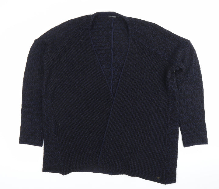 Bonobo Jeans Womens Black M Cardigan Chunky Knit Open Long Sleeve