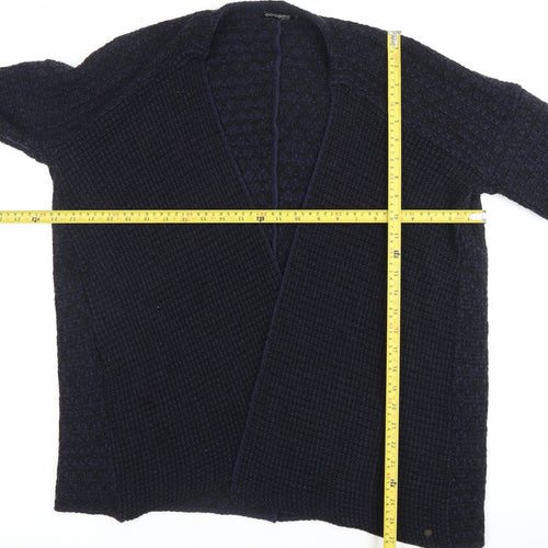 Bonobo Jeans Womens Black M Cardigan Chunky Knit Open Long Sleeve