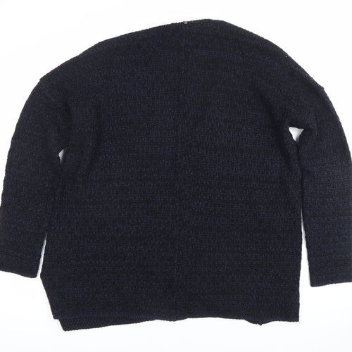 Bonobo Jeans Womens Black M Cardigan Chunky Knit Open Long Sleeve