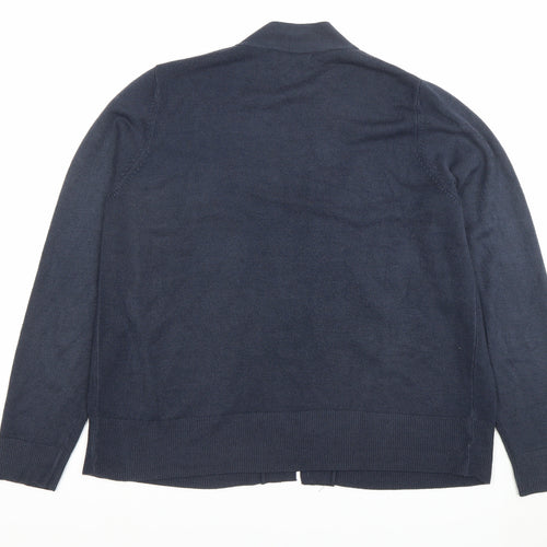 Marks and Spencer Women's Blue L Cardigan Knit Long Sleeve