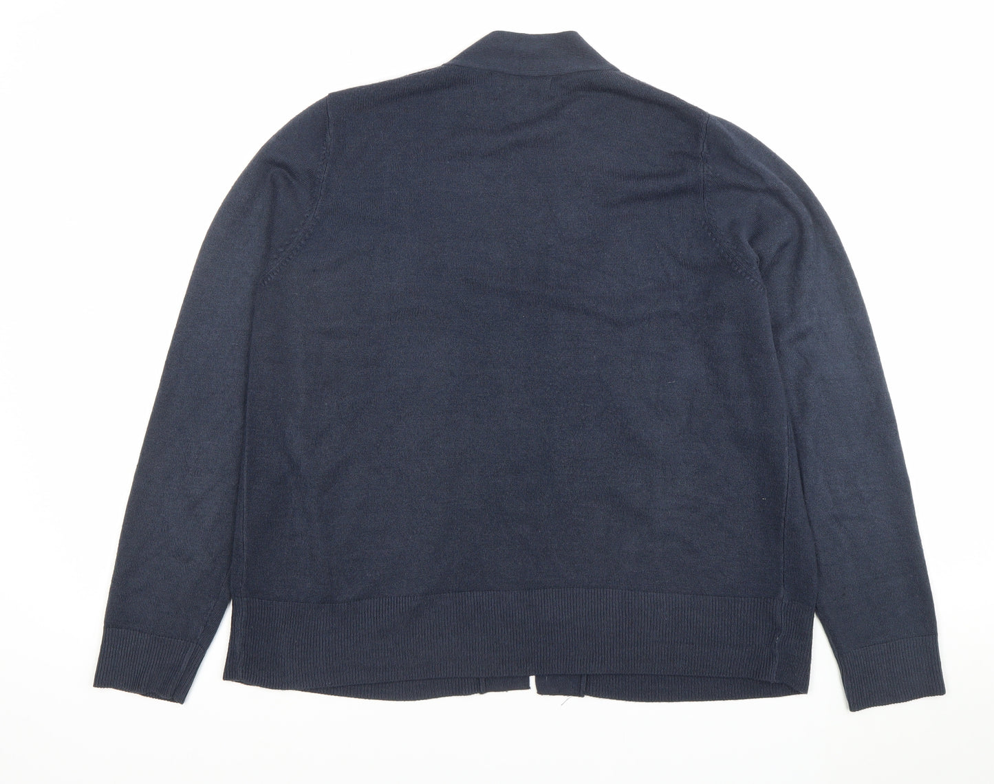 Marks and Spencer Women's Blue L Cardigan Knit Long Sleeve