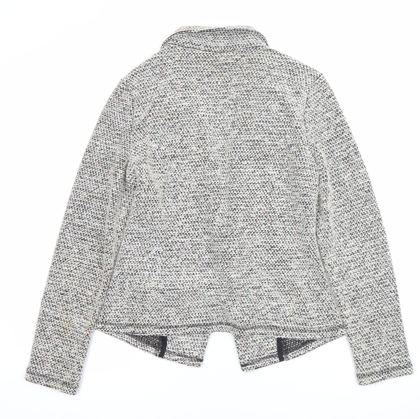 Marks and Spencer Womens Grey Bouclé Blazer Jacket Size 12