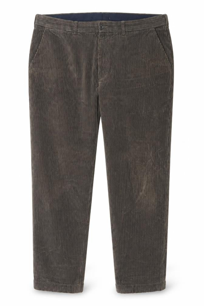 Marks and Spencer Men's Brown Corduroy Regular Fit Trousers 42x29