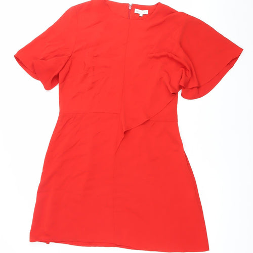 Warehouse Women Red Size 16 Sweetheart Bodycon Dress