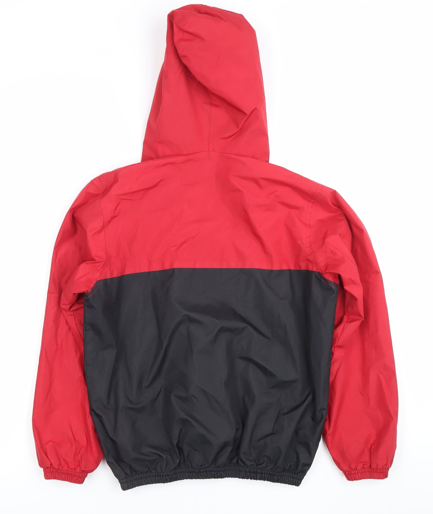 Manchester United Boys Red Black Windbreaker Jacket 10-11 Years Hooded