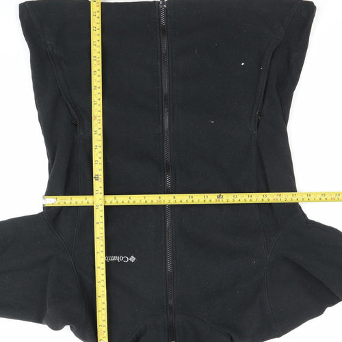 Columbia Women’s Black Fleece Jacket Size M Full Zip Outdoor