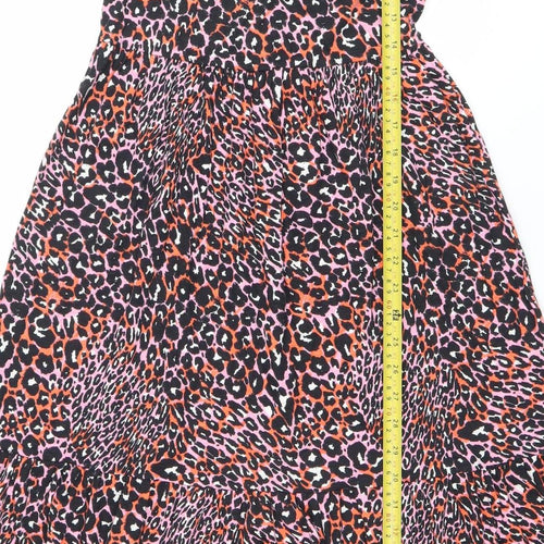 Marks and Spencer Womens Multicoloured Size 6 A-Line Midi Dress