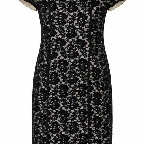 Laura Ashley Women’s Black Lace Sheath Dress UK 10 Formal Party Wedding