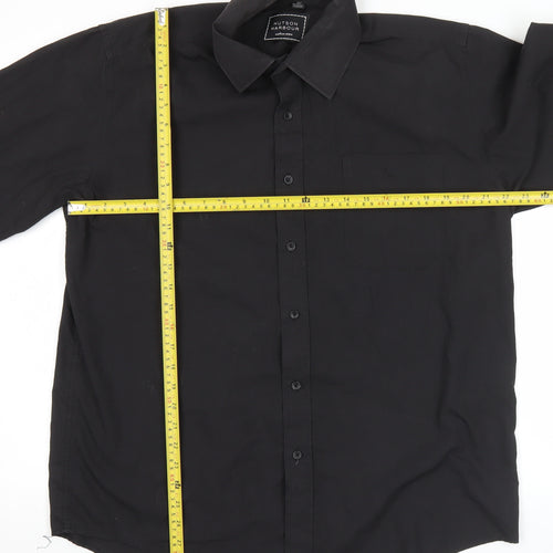 Hutson Harbour Men’s Black 16.5/42 Long Sleeve Button-Up Shirt