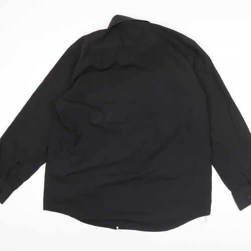 Hutson Harbour Men’s Black 16.5/42 Long Sleeve Button-Up Shirt