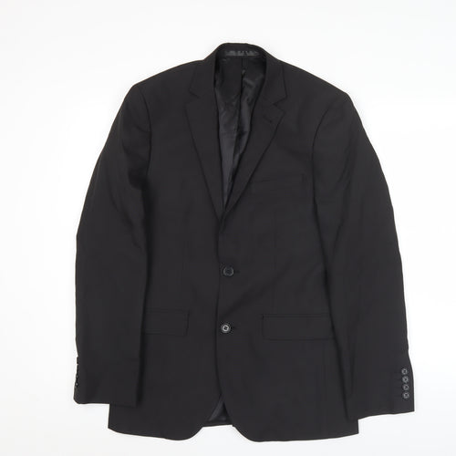 Cedar Wood State Men’s Black 36R Regular Fit Blazer Jacket
