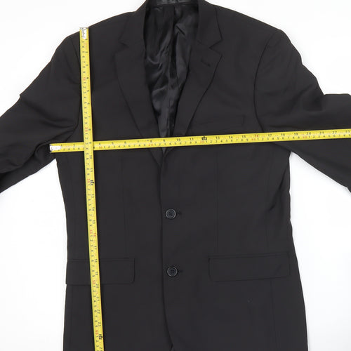 Cedar Wood State Men’s Black 36R Regular Fit Blazer Jacket