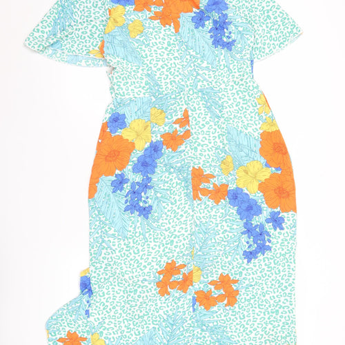 Girl In Mind Women’s Multicoloured Floral Bodycon Dress Size 10