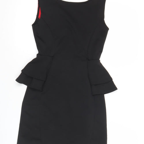 Quiz Women’s Red Black Bodycon Dress Size 10 Party Cocktail