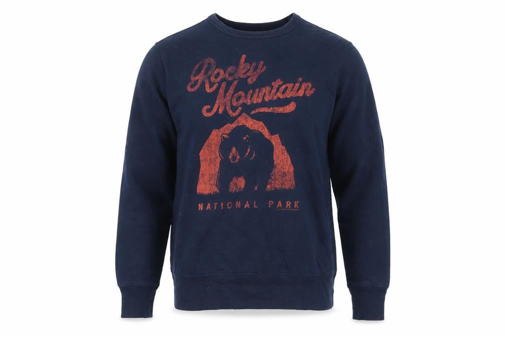 Creative Action Network Men’s Blue Small Pullover Sweatshirt Rocky Mountain