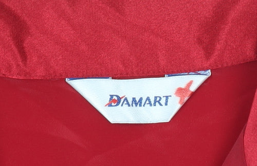 Damart Women’s Red Button-Up Long Sleeve Blouse Size 22 Polyester