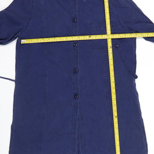 Windsmoor Women’s Blue Shirt Dress Size 12 Long Sleeve Viscose Blend