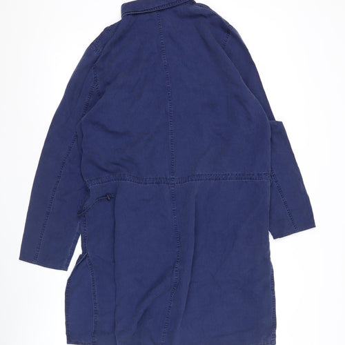 Windsmoor Women’s Blue Shirt Dress Size 12 Long Sleeve Viscose Blend