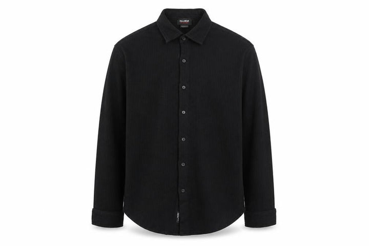 Pull&Bear Men’s Black Long Sleeve Button-Up Shirt Size L
