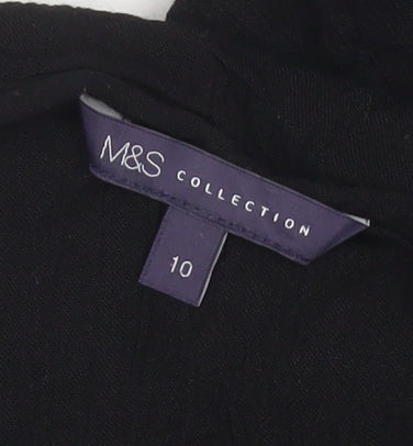 Marks and Spencer Women’s Black Size 10 Off Shoulder Lace Trim Shift Dress