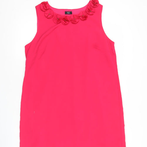 F&F Women’s Pink Shift Dress Size 14 Party Cocktail Sleeveless