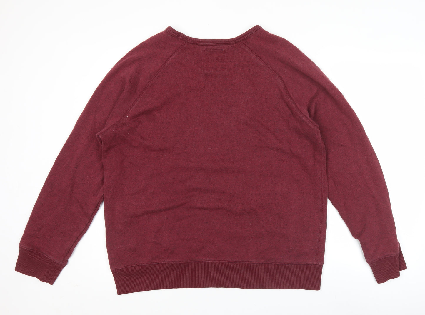 Easy Men’s XL Red Pullover Sweatshirt Track & Field Graphic Cotton Blend