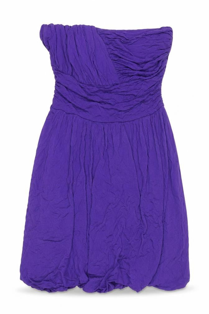 Topshop Petite Women’s Purple Strapless Party Dress Size 6