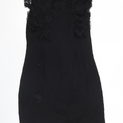 Next Women’s Black Lace Sheath Cocktail Party Dress Size 10