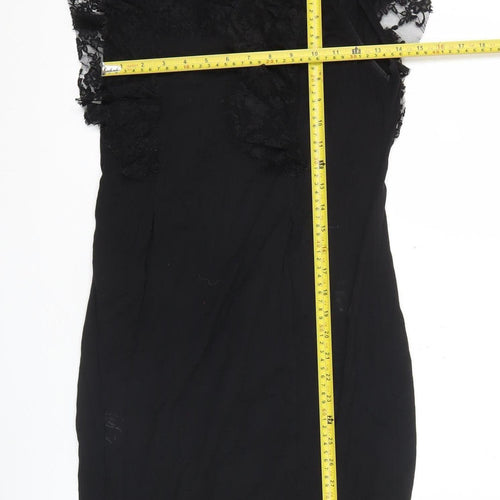 Next Women’s Black Lace Sheath Cocktail Party Dress Size 10