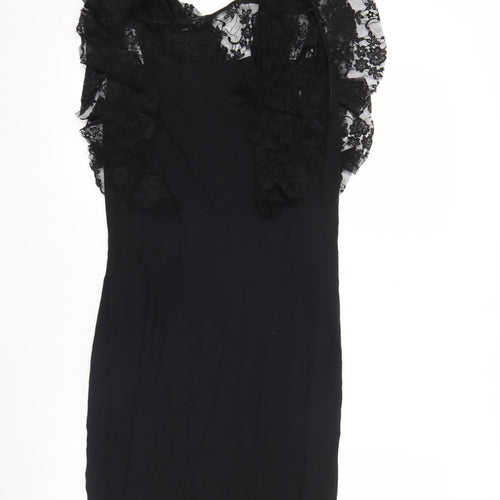 Next Women’s Black Lace Sheath Cocktail Party Dress Size 10
